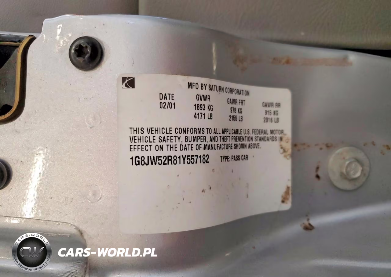 2001 Saturn L300 VIN:1G8JW52R81Y557182 - 12