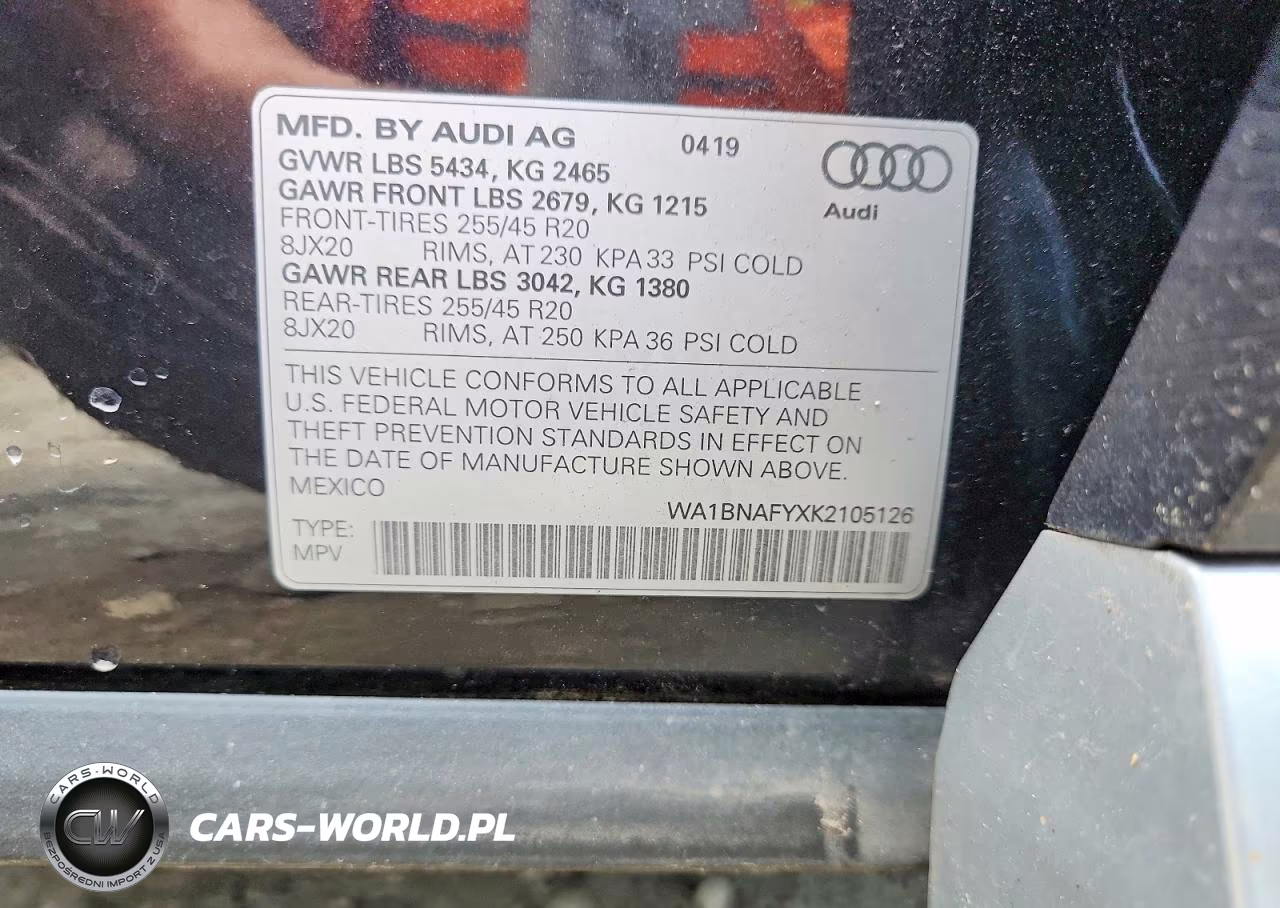 2019 Audi Q5 Premium Plus VIN:WA1BNAFYXK2105126 - 13