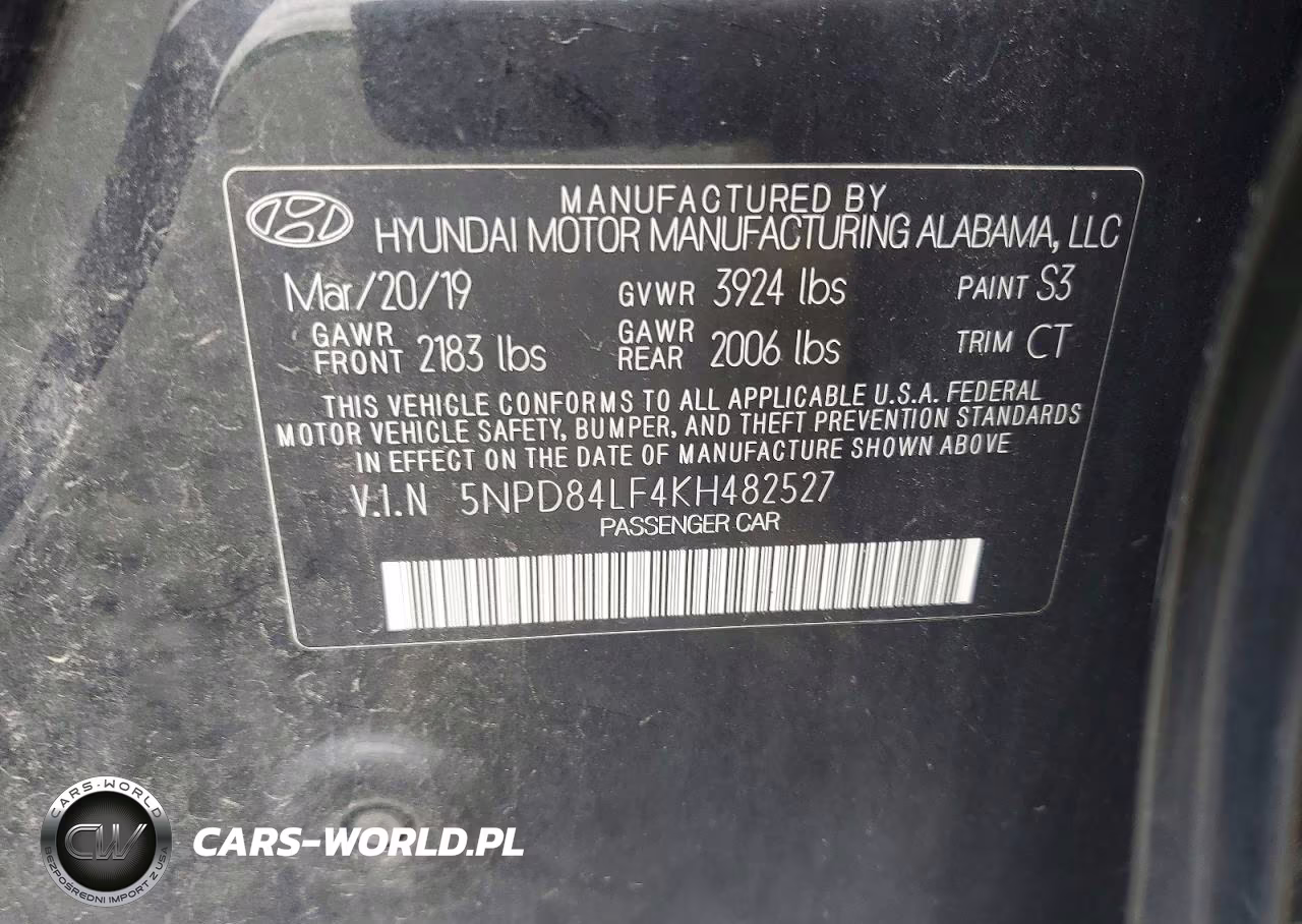 2019 Hyundai Elantra Sel VIN:5NPD84LF4KH482527 - 12