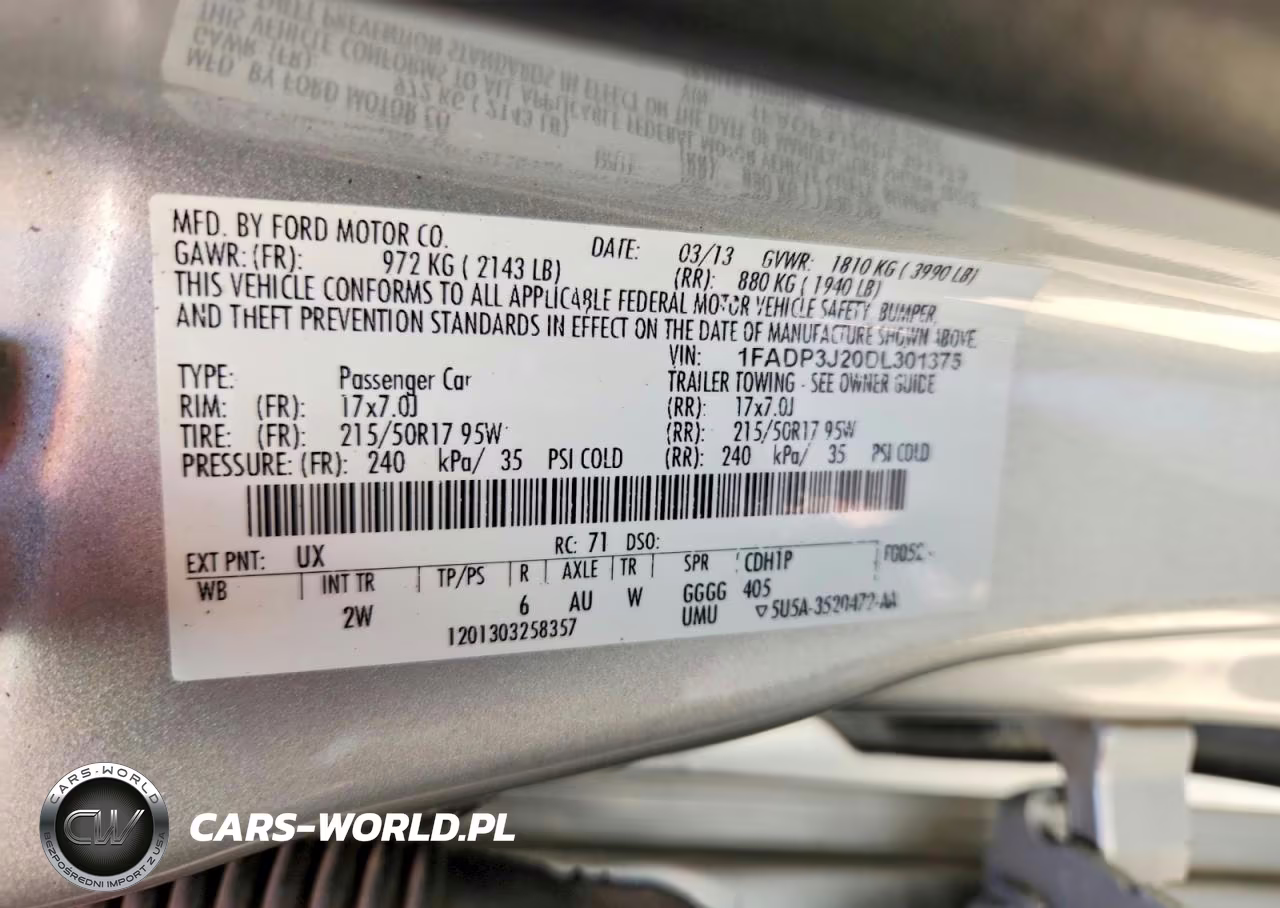 2013 Ford Focus Titanium VIN:1FADP3J20DL301375 - 12