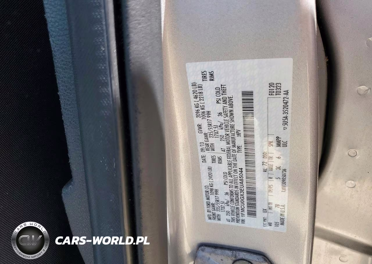 2014 Ford Escape Se VIN:1FMCU0GX3EUA85044 - 13