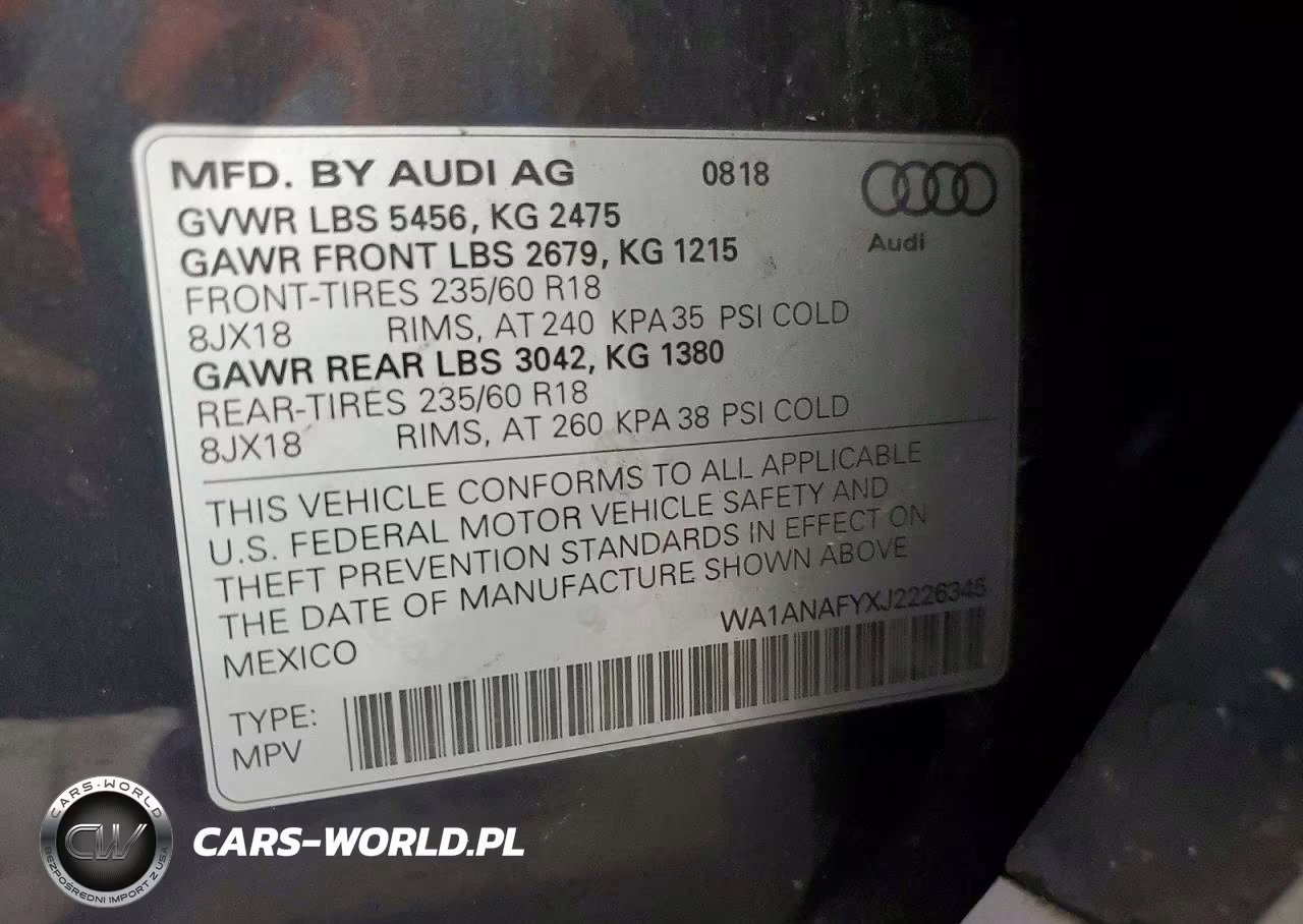 2018 Audi Q5 Premium VIN:WA1ANAFYXJ2226345 - 13