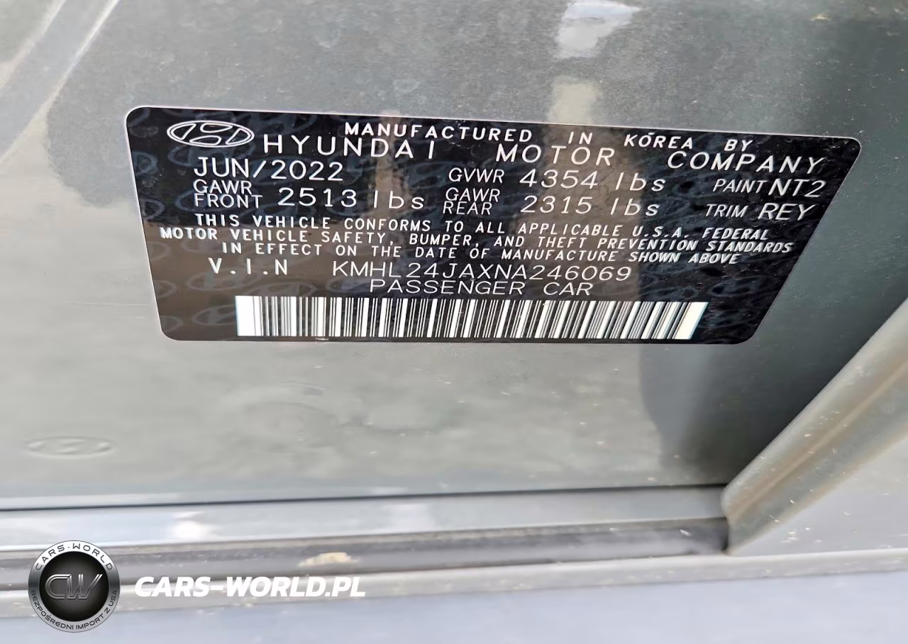 2022 Hyundai Sonata Se VIN:KMHL24JAXNA246069 - 12