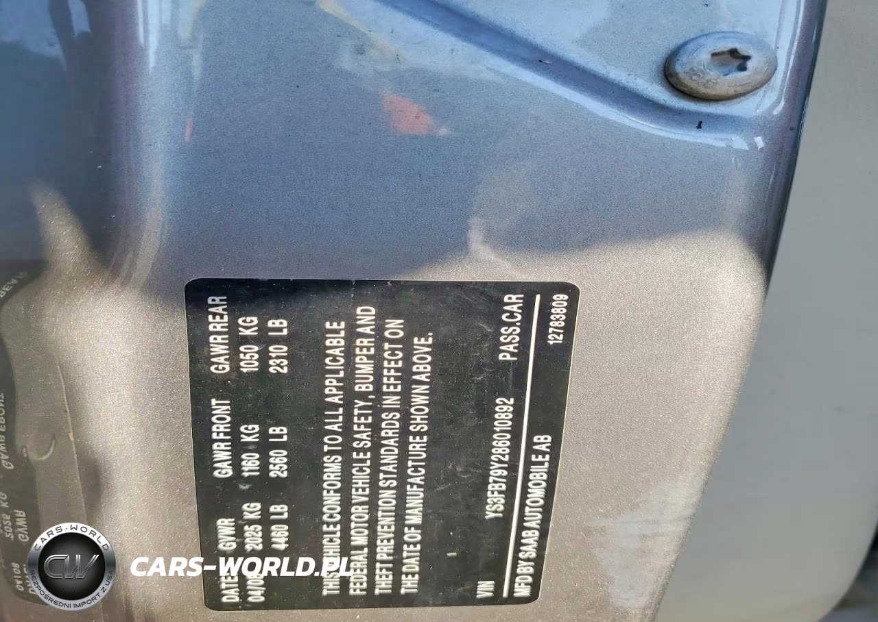 2008 Saab 9-3 2.0T VIN:YS3FB79Y286010892 - 12