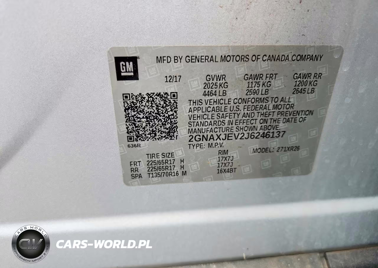 2018 Chevrolet Equinox Lt VIN:2GNAXJEV2J6246137 - 13