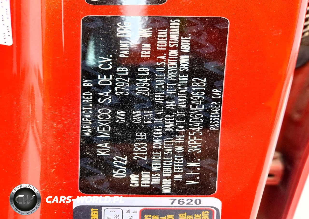 2022 Kia Forte Gt Line VIN:3KPF54AD6NE496182 - 12