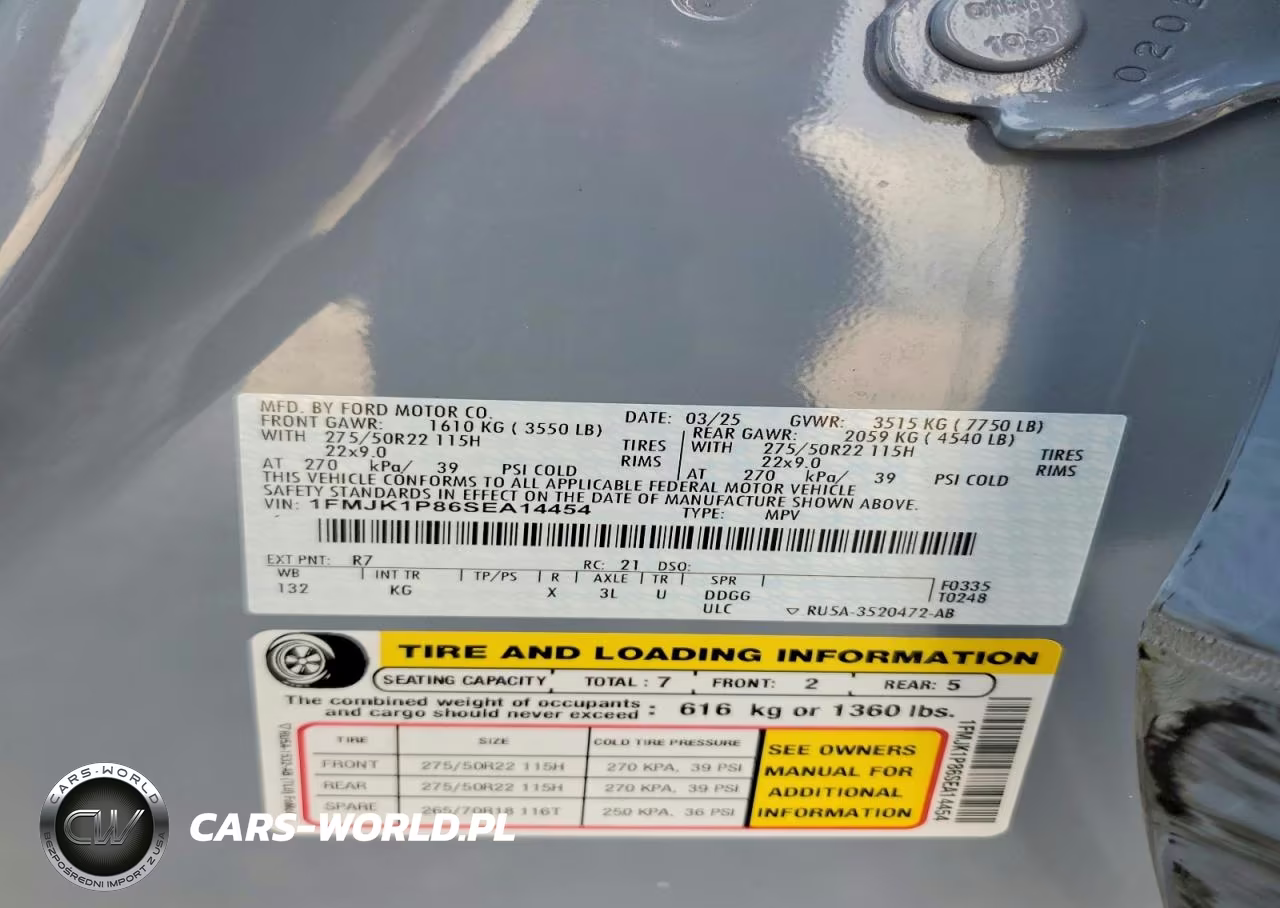 2025 Ford Expedition Max King Ranch VIN:1FMJK1P86SEA14454 - 13
