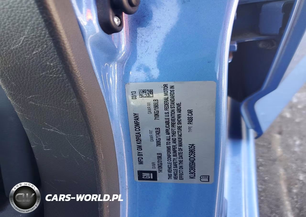 2013 Chevrolet Spark Ls VIN:KL8CB6S94DC596054 - 12