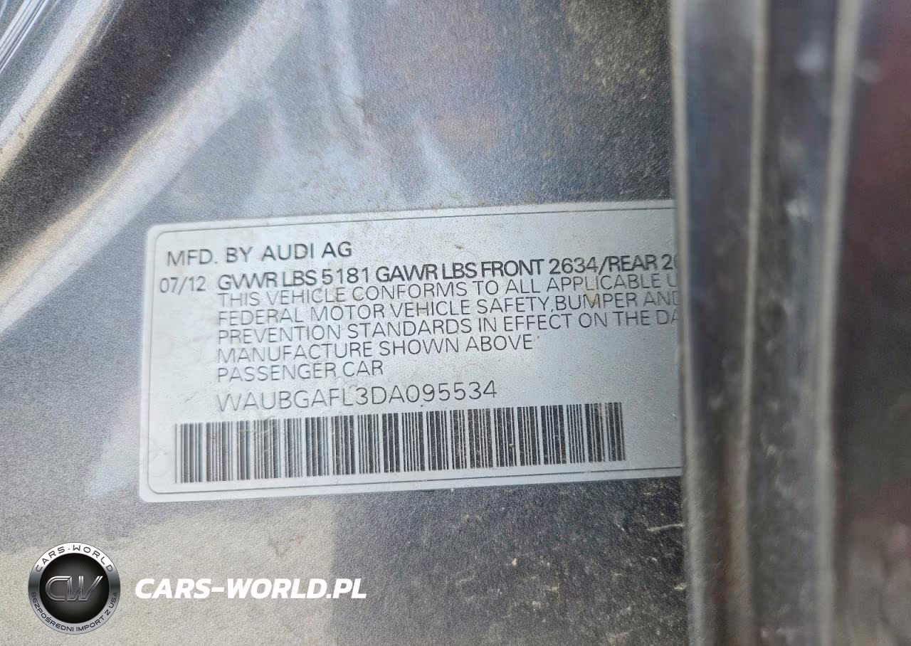 2013 Audi S4 Premium Plus VIN:WAUBGAFL3DA095534 - 13