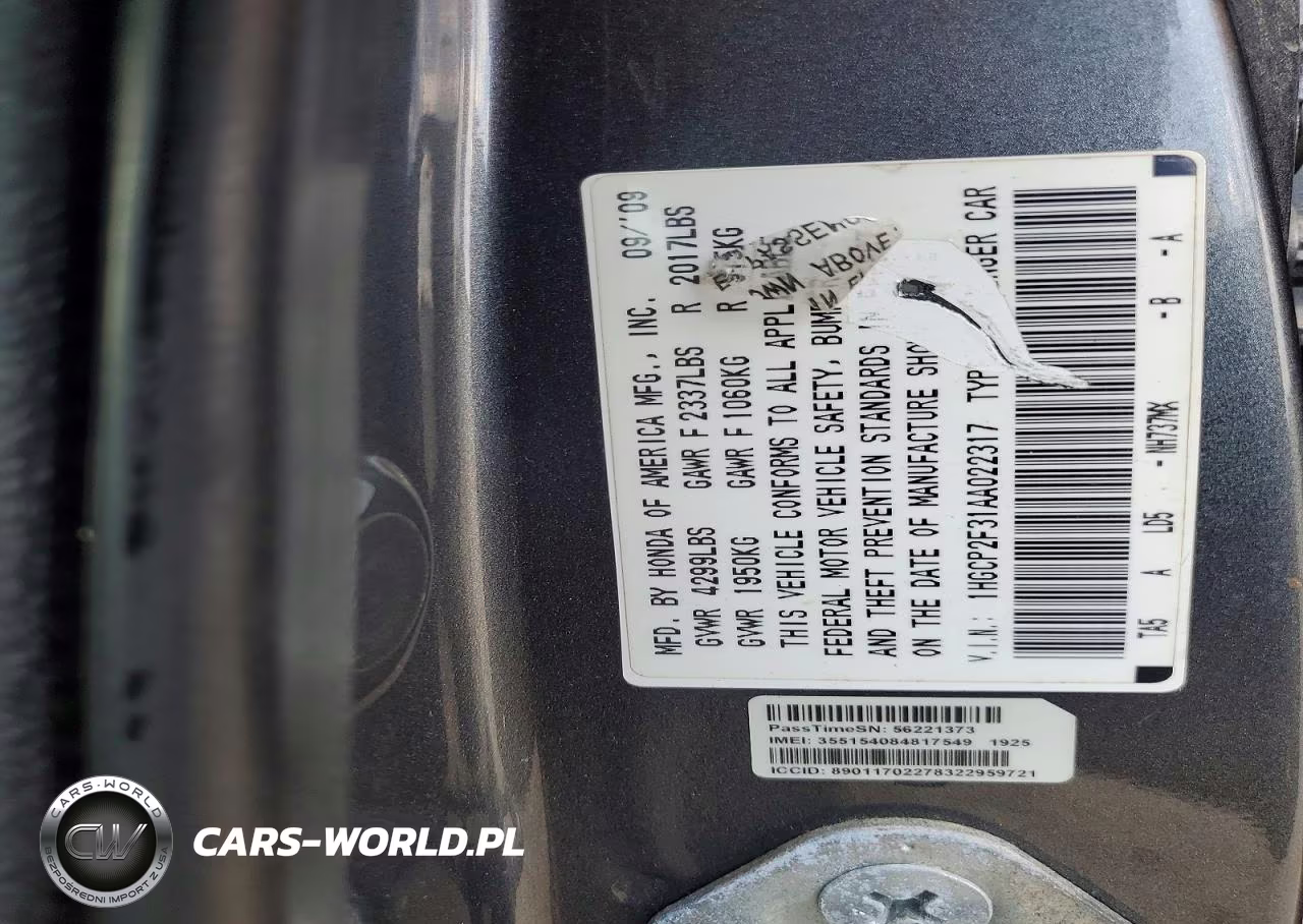2010 Honda Accord Lx VIN:1HGCP2F31AA022317 - 12