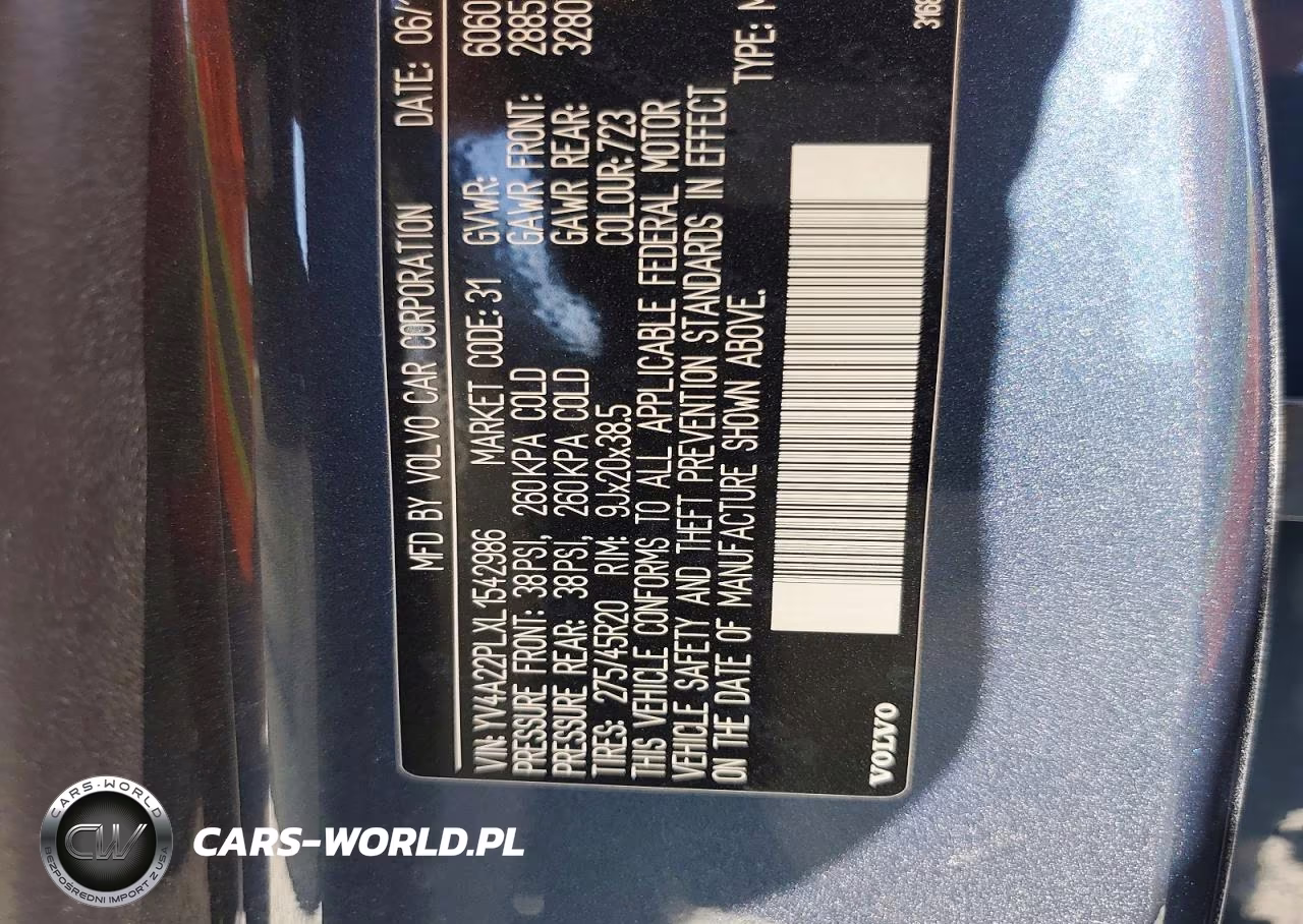 2020 Volvo Xc90 T6 Inscription VIN:YV4A22PLXL1542986 - 13