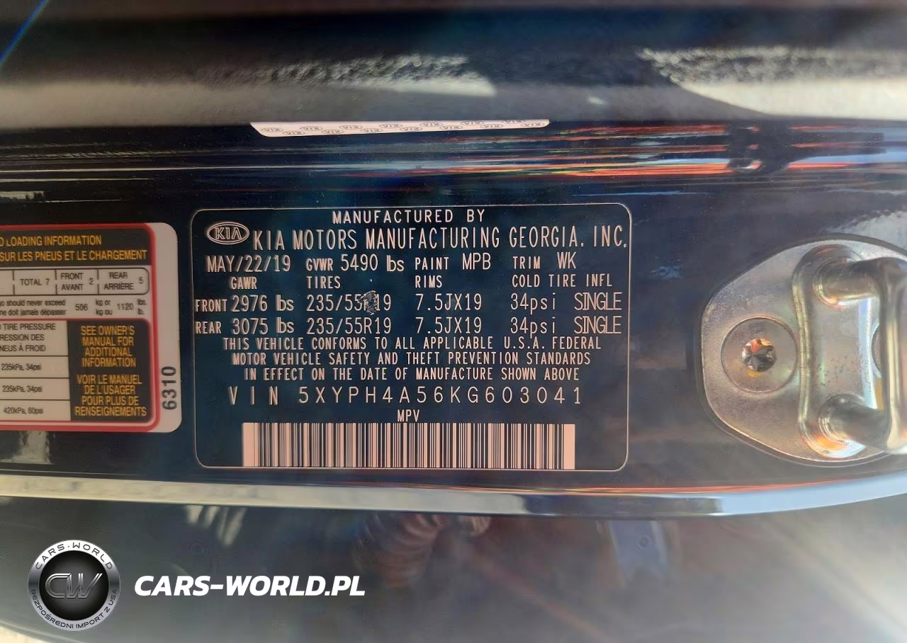 2019 Kia Sorento Ex Sport VIN:5XYPH4A56KG603041 - 13