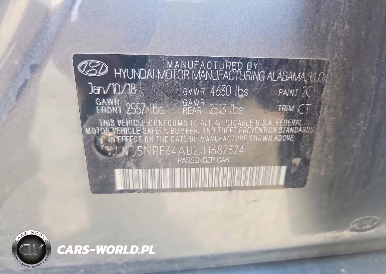 2018 Hyundai Sonata Limited 2.0T VIN:5NPE34AB2JH682324 - 12