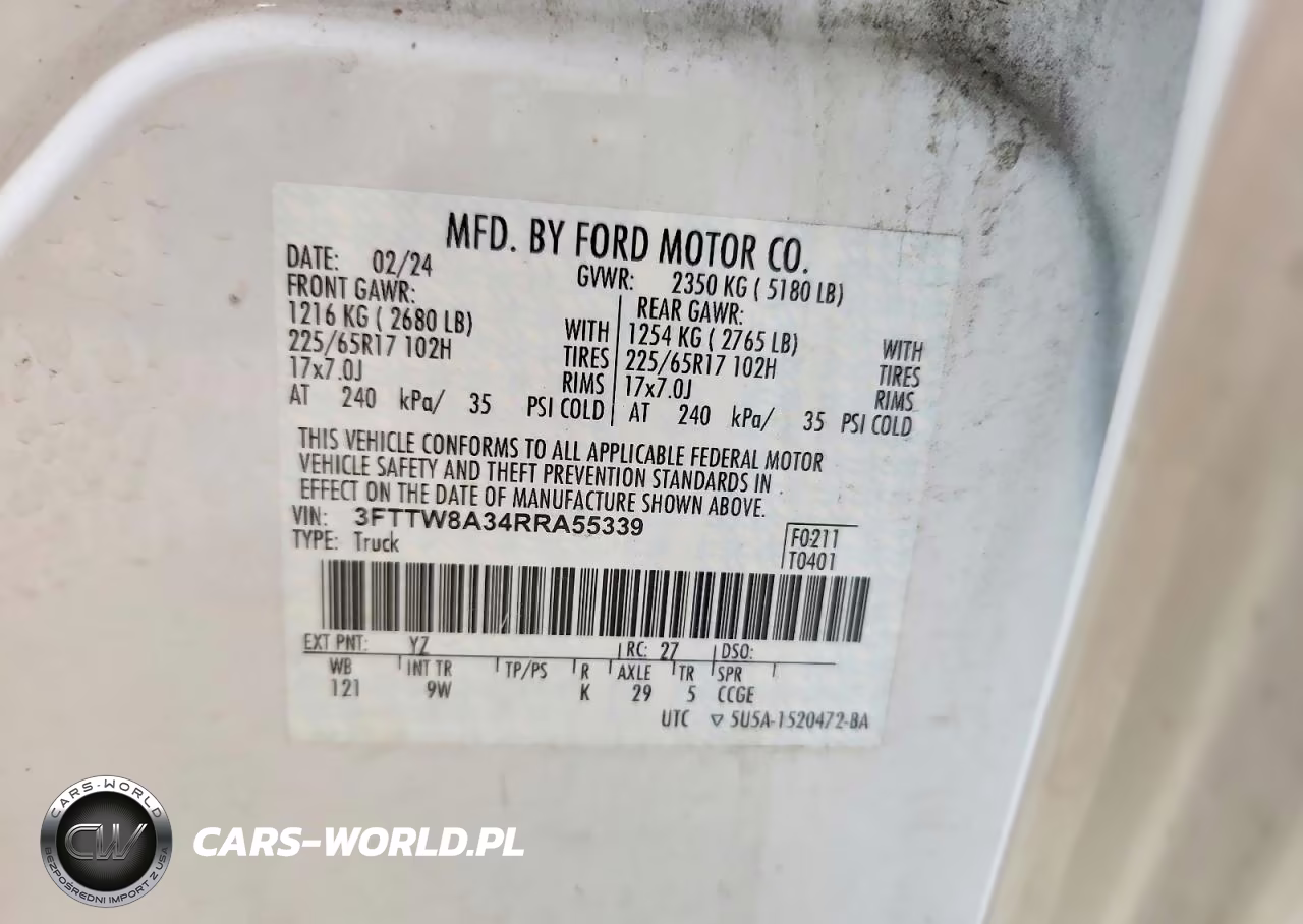 2024 Ford Maverick Xl VIN:3FTTW8A34RRA55339 - 12