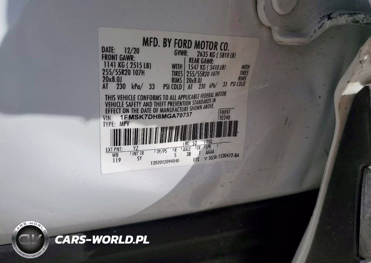 2021 Ford Explorer Xlt VIN:1FMSK7DH8MGA70737 - 13