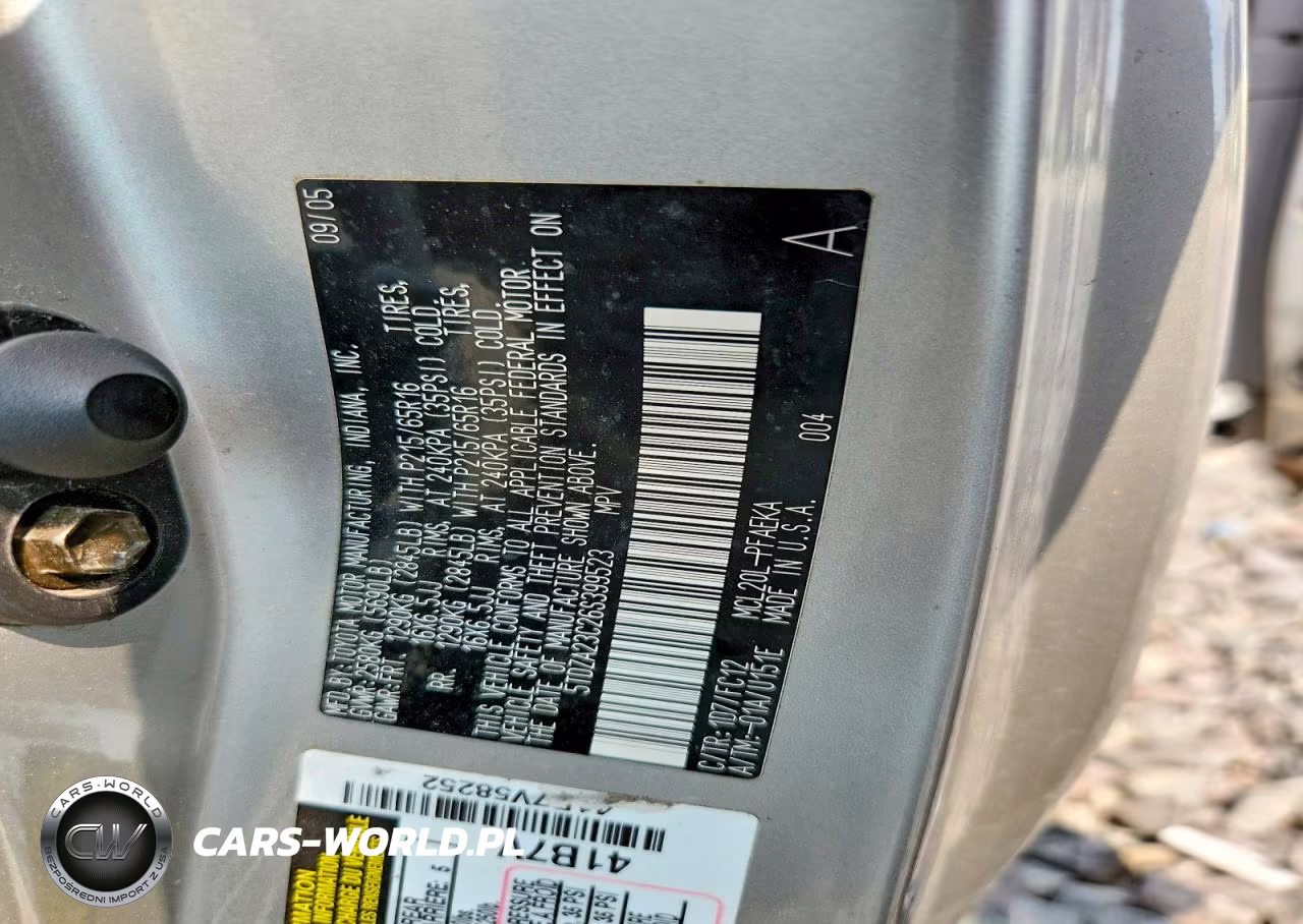 2006 Toyota Sienna Le 7 Passenger VIN:5TDZA23C26S399523 - 13