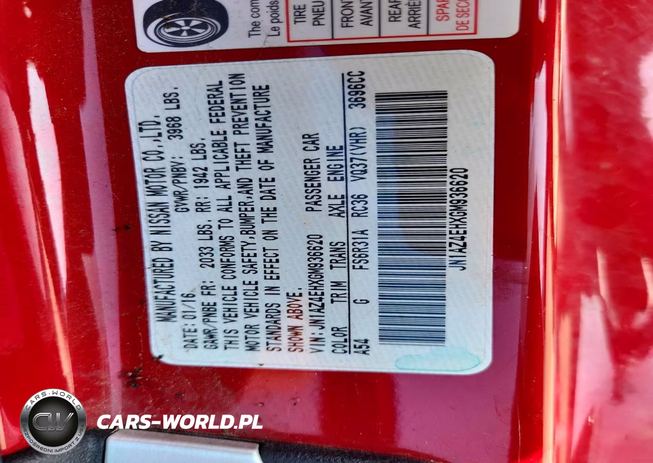 2016 Nissan 370Z Base VIN:JN1AZ4EHXGM936620 - 13