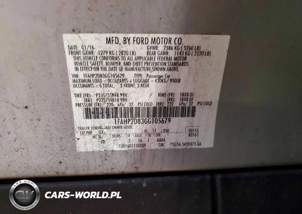 2016 Ford Taurus Se VIN:1FAHP2D83GG105679 - 12