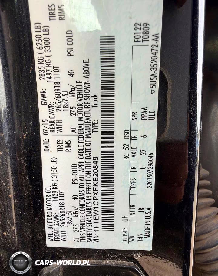 2015 Ford F150 Supercrew VIN:1FTEW1CPXFKE20848 - 10