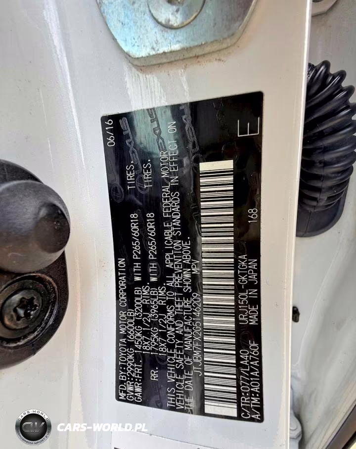 2016 Lexus Gx 460 VIN:JTJBM7FX2G5146209 - 10