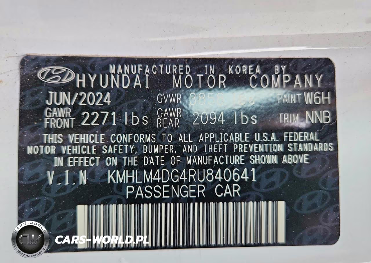 2024 Hyundai Elantra Sel VIN:KMHLM4DG4RU840641 - 13