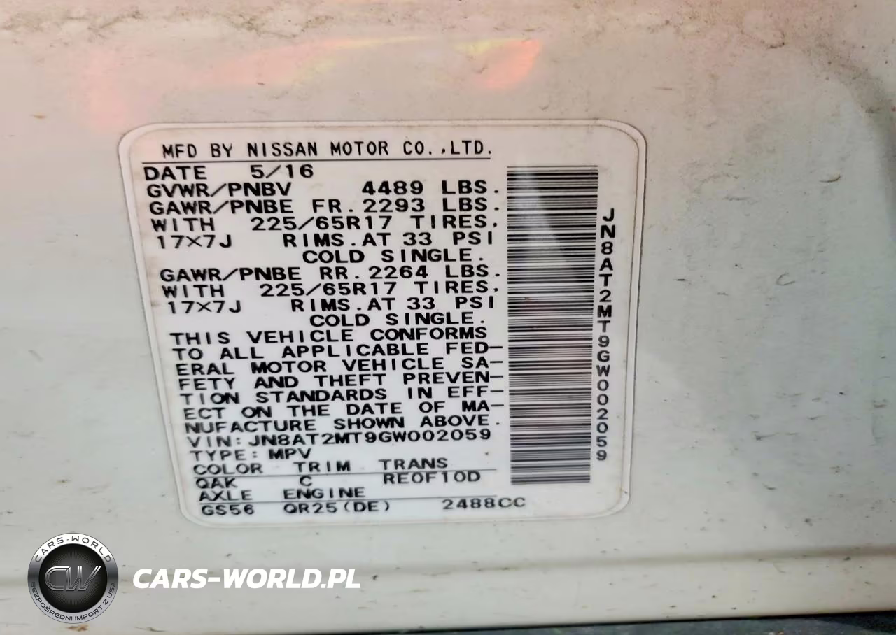 2016 Nissan Rogue S VIN:JN8AT2MT9GW002059 - 12