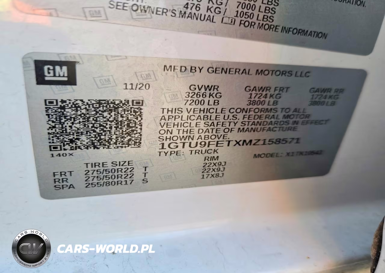 2021 GMC Sierra K1500 Denali VIN:1GTU9FETXMZ158571 - 12