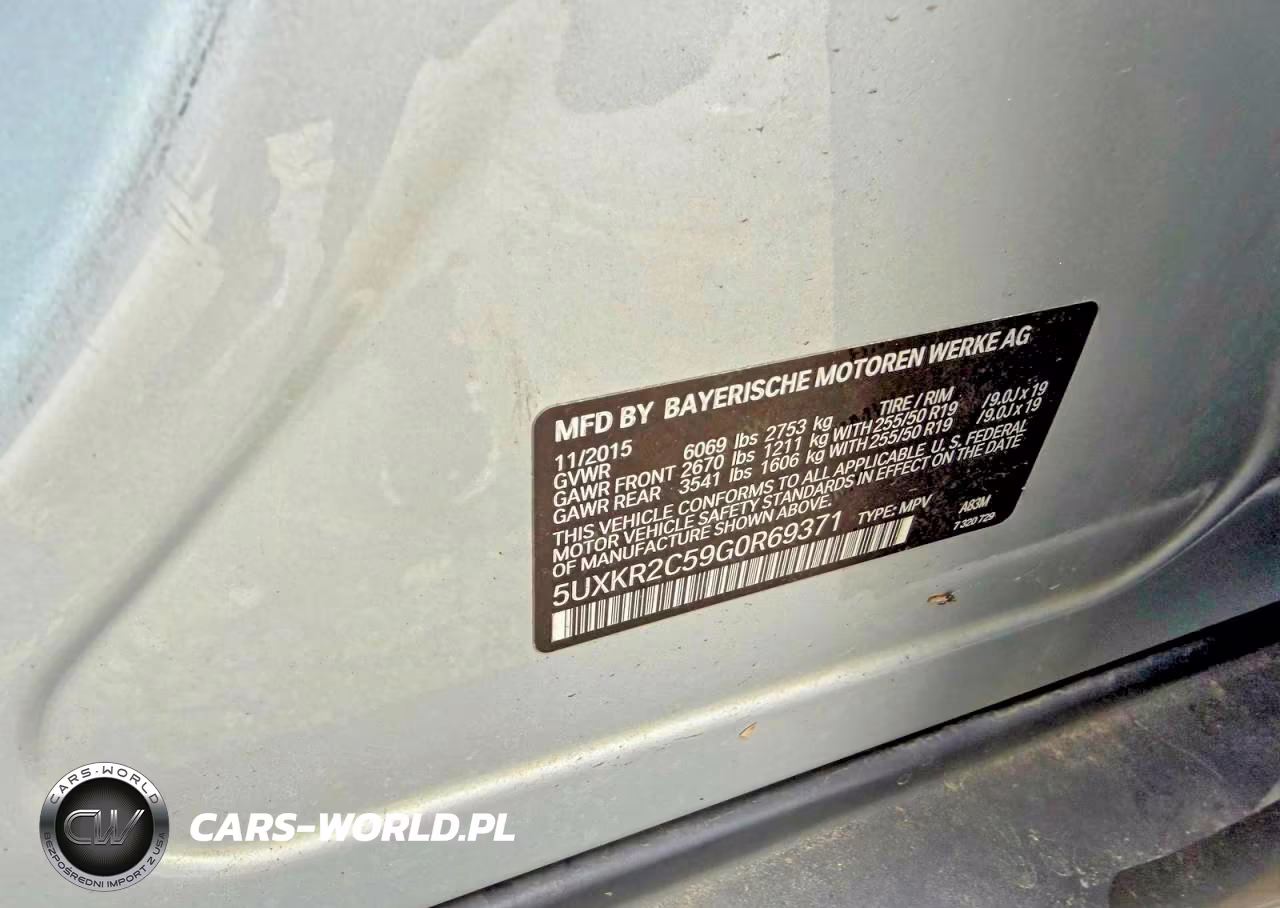 2016 BMW X5 VIN:5UXKR2C59GOR69371 - 10