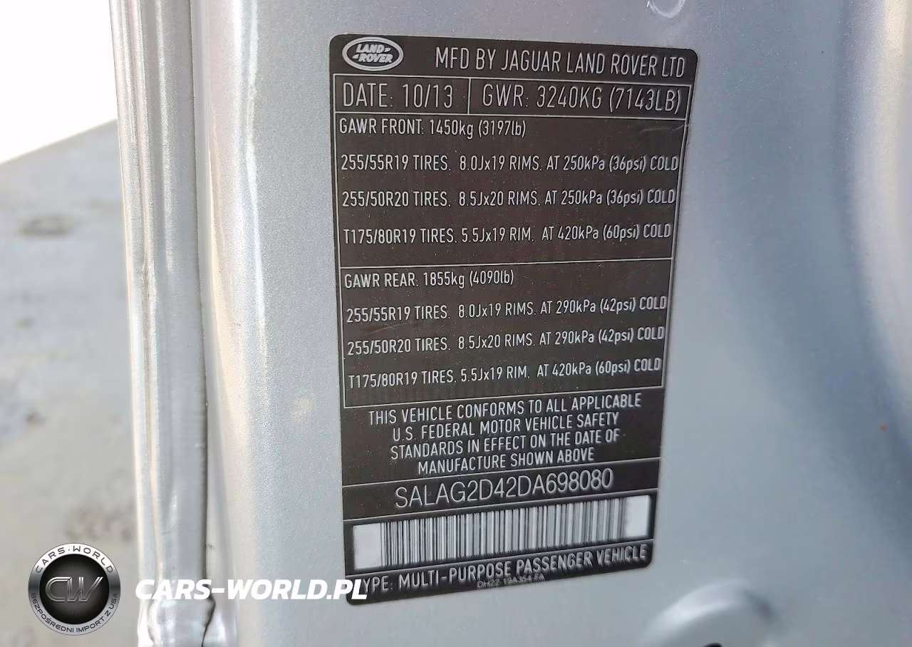 2013 Land Rover Lr4 Hse VIN:SALAG2D42DA698080 - 14