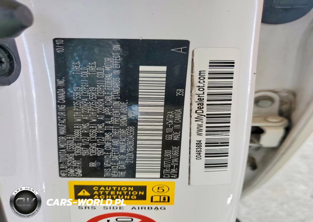 2011 Lexus Rx 350 VIN:2T2ZK1BA0BC045568 - 12