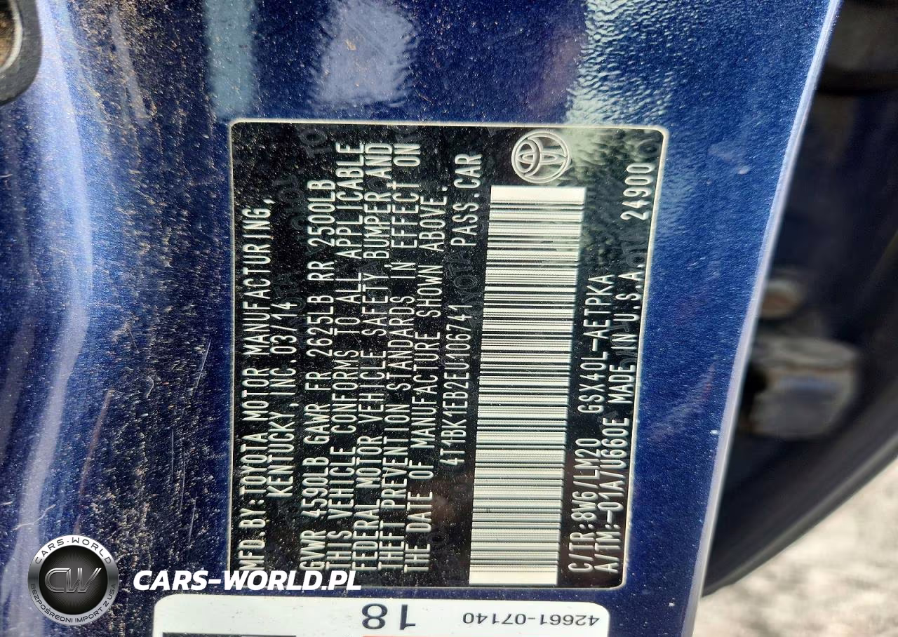 2014 Toyota Avalon Limited VIN:4T1BK1EB2EU106741 - 12