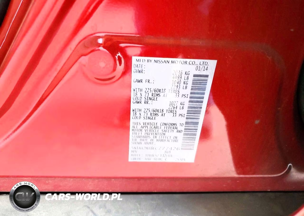 2014 Nissan Rogue Sl VIN:5N1AT2MT8EC777426 - 14