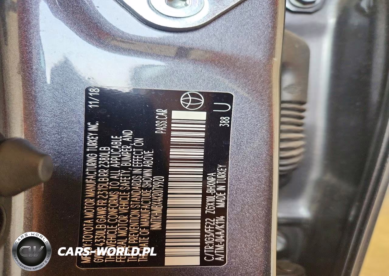 2019 Toyota C-Hr Xle VIN:NMTKHMBX4KR079920 - 14