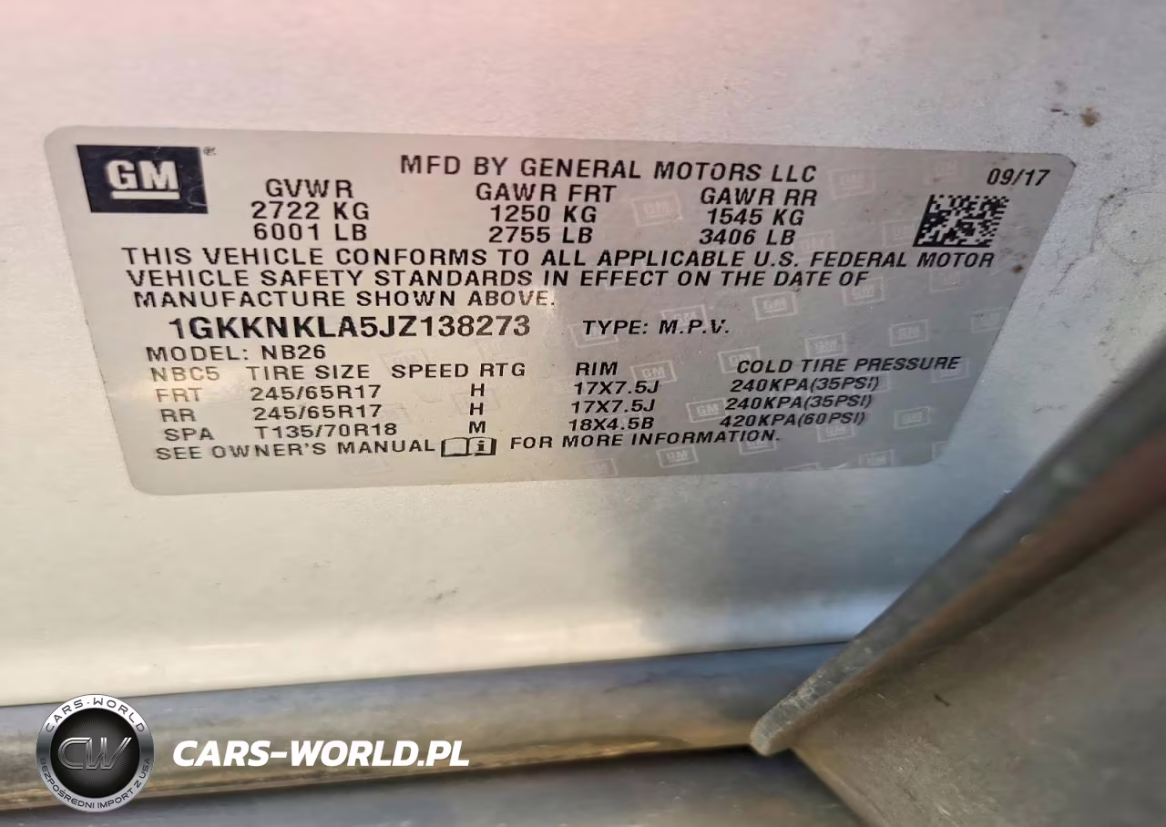 2018 GMC Acadia Sle VIN:1GKKNKLA5JZ138273 - 13