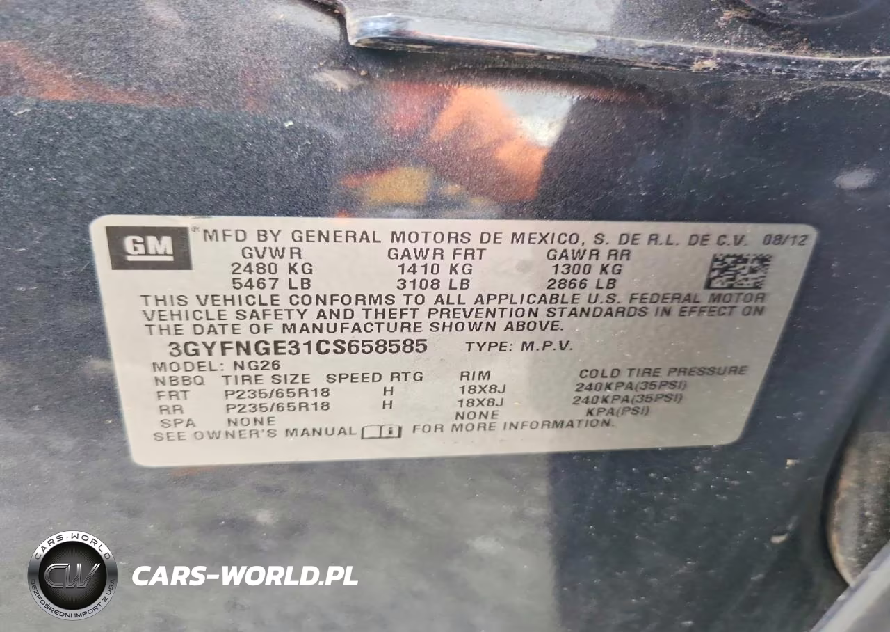 2012 Cadillac Srx VIN:3GYFNGE31CS658585 - 13