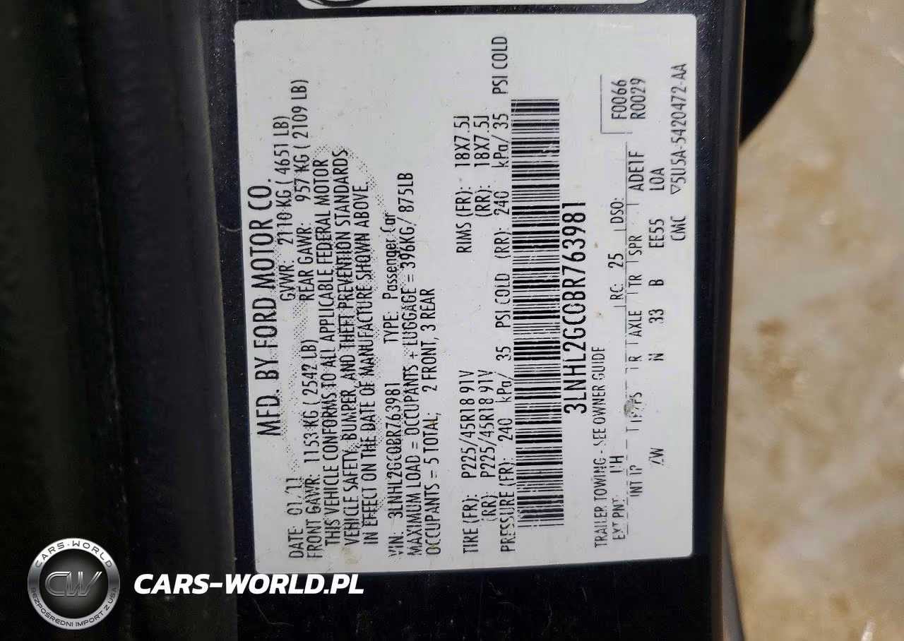 2011 Lincoln Mkz VIN:3LNHL2GC0BR763981 - 12