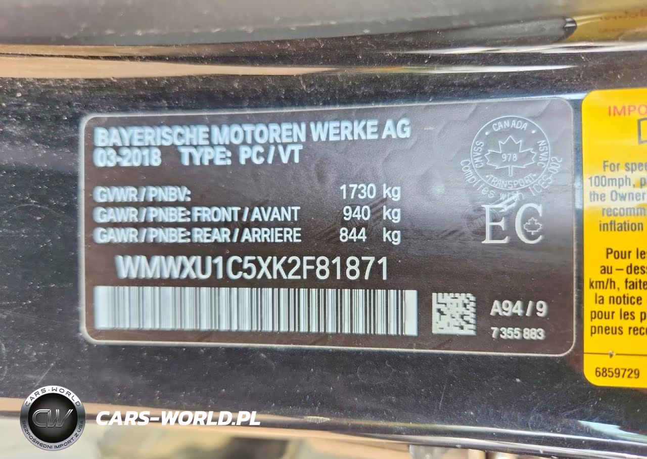 2019 Mini Cooper VIN:WMWXU1C5XK2F81871 - 12