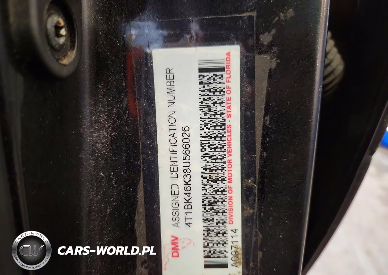 2008 Toyota Camry Se V6 VIN:4T1BK46K38U566026 - 12