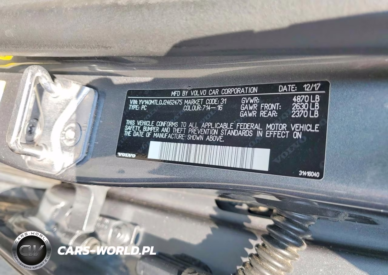 2018 Volvo S60 Dynamic VIN:YV140MTL0J2462475 - 12