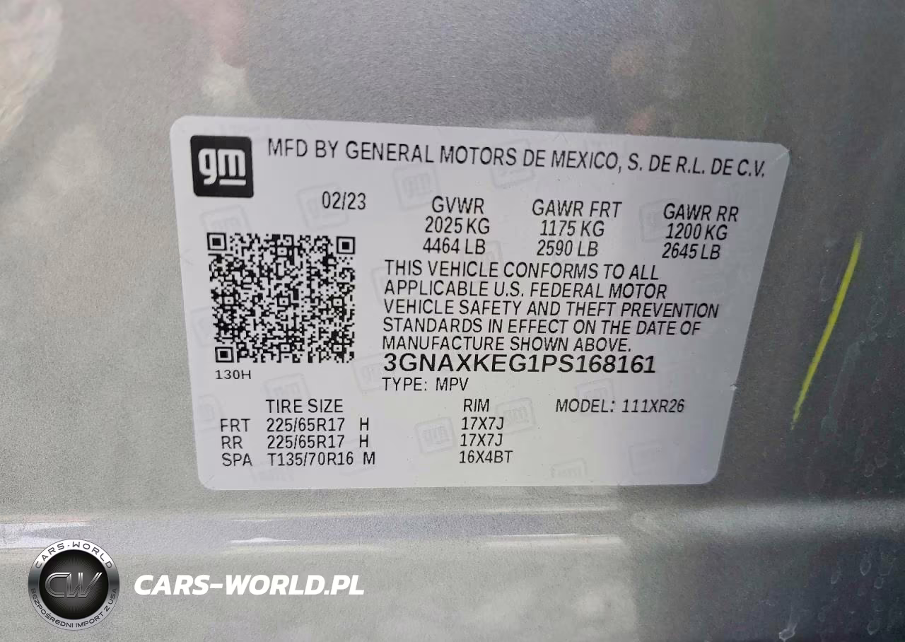 2023 Chevrolet Equinox Lt VIN:3GNAXKEG1PS168161 - 13