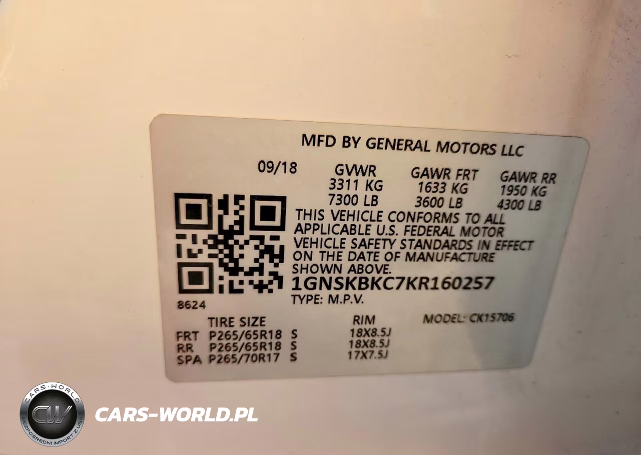 2019 Chevrolet Tahoe K1500 Lt VIN:1GNSKBKC7KR160257 - 13