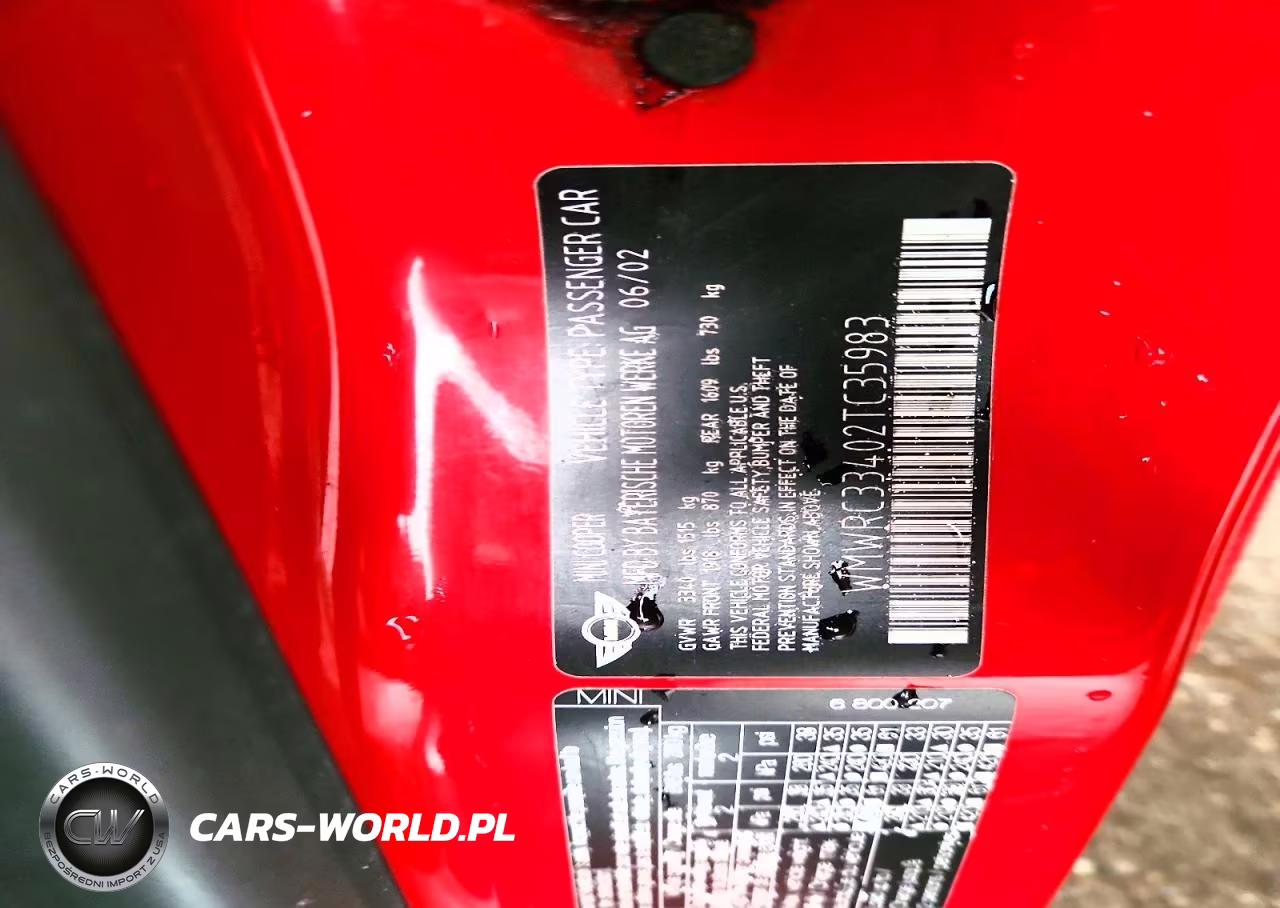 2002 Mini Cooper VIN:WMWRC33402TC35983 - 12
