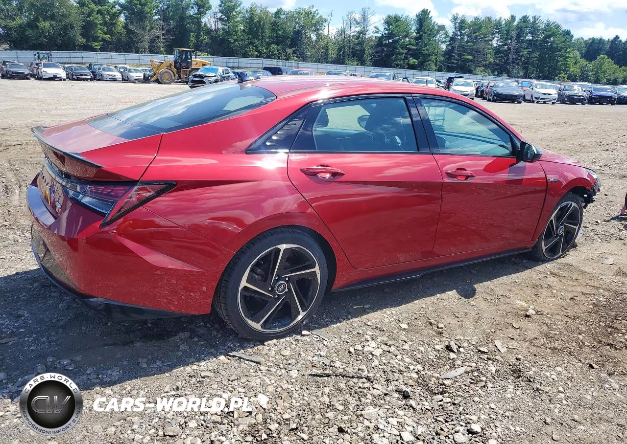 2021 Hyundai Elantra N Line VIN:KMHLR4AF3MU190268 - 3
