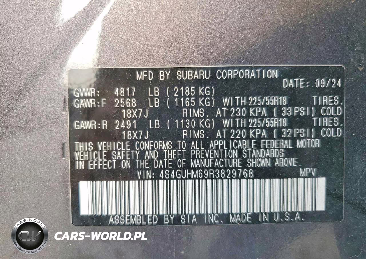 2024 Subaru Crosstrek Limited VIN:4S4GUHM69R3829768 - 14