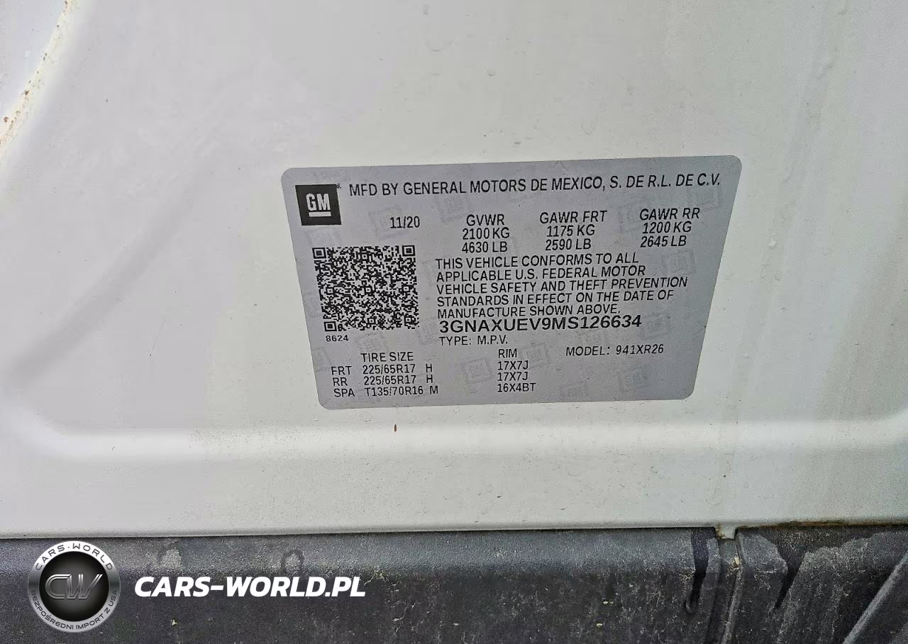 2021 Chevrolet Equinox Lt VIN:3GNAXUEV9MS126634 - 13