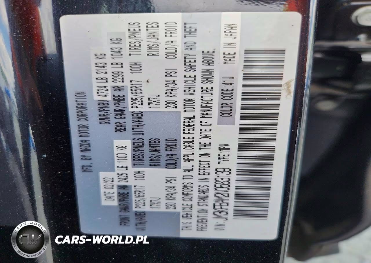 2022 Mazda Cx-5 VIN:JM3KFBAM2N0583139 - 13