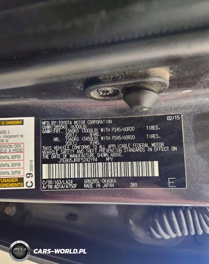 2015 Toyota 4Runner Limited VIN:JTEBU5JRXF5242194 - 13
