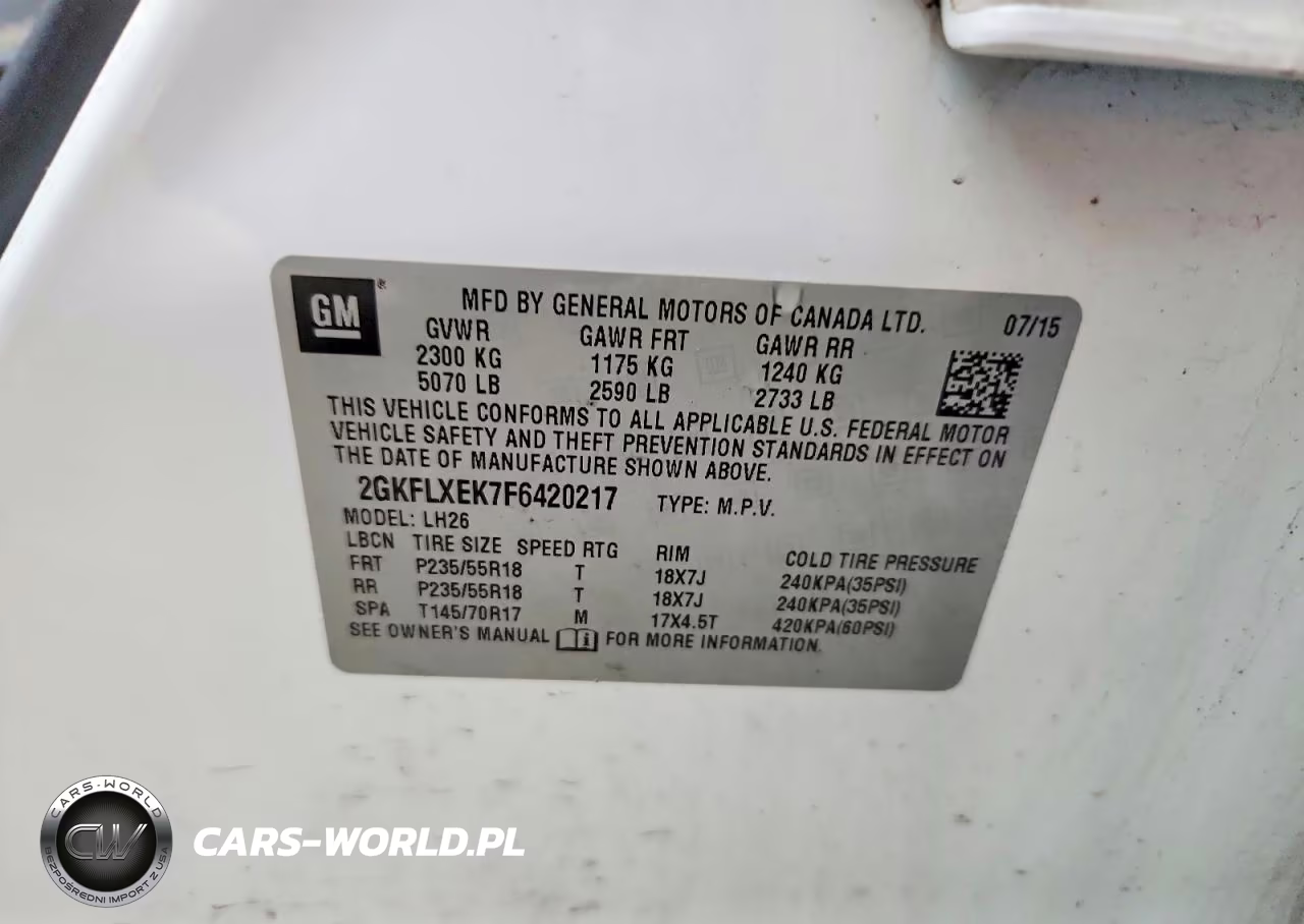 2015 GMC Terrain Slt VIN:2GKFLXEK7F6420217 - 13