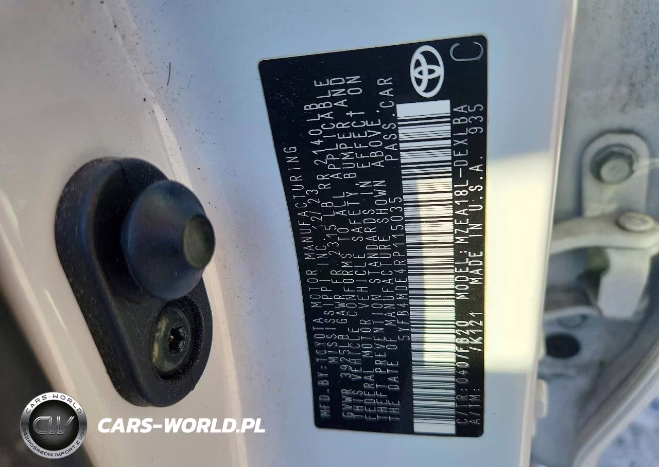 2024 Toyota Corolla Le VIN:5YFB4MDE4RP115035 - 13