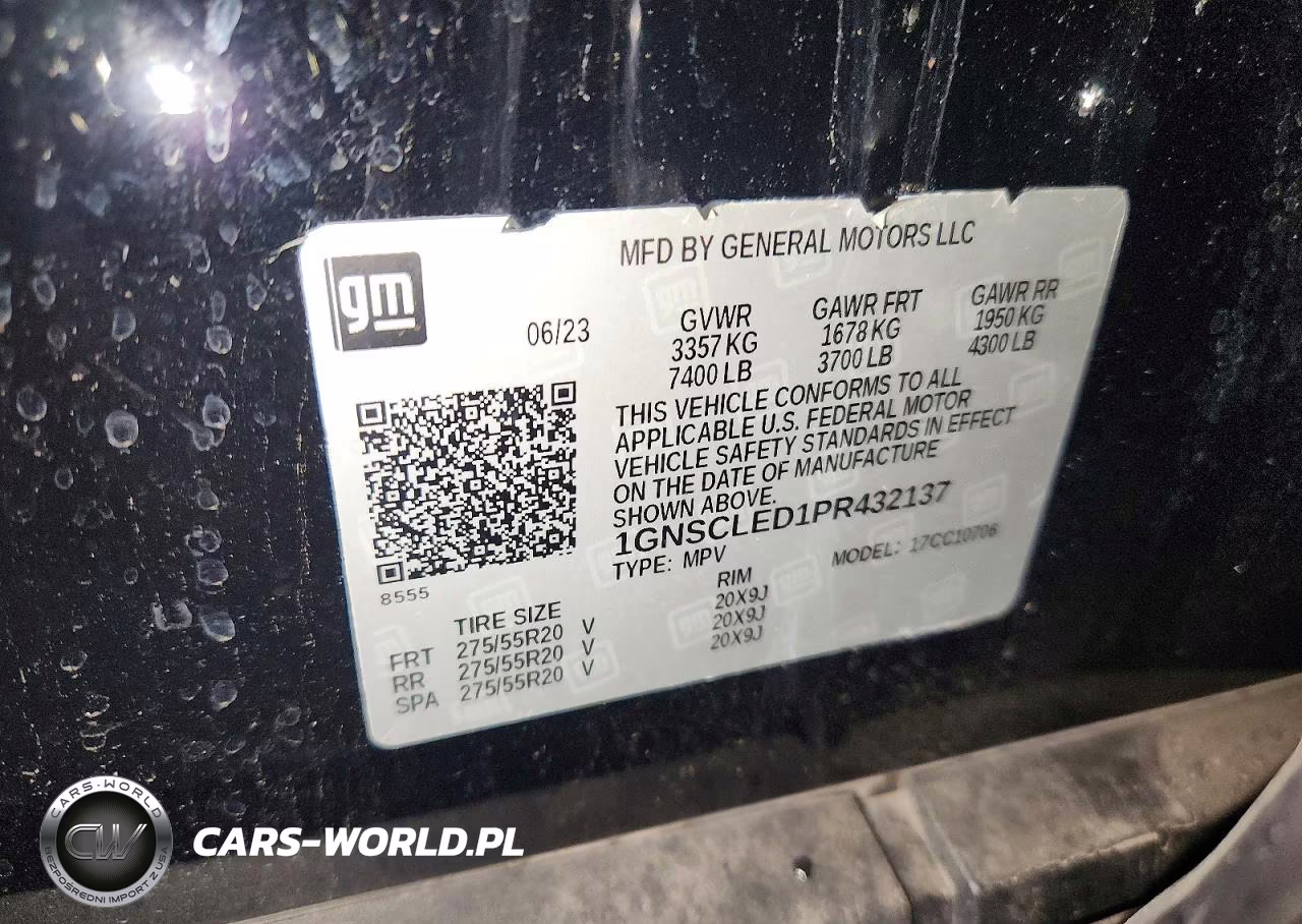 2023 Chevrolet Tahoe C1500 VIN:1GNSCLED1PR432137 - 14